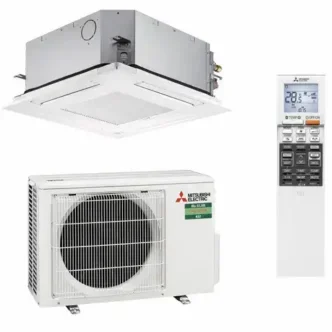 Mitsubishi Electric SLZ kattokasettimallit eri teholuokissa